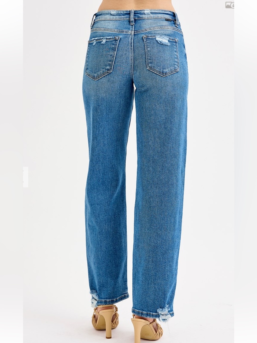49 RISEN MID RISE BAGGY JEANS - Picture 3 of 3